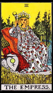 The Empress Tarot Upright Meaning by The Tarot Guide, Learn How to Read Tarot Cards, Major Arcana, General Interpretation, Love, Relationships, Money, Finance, Health, Spirituality, Keywords, Tarot Reading, Tarot Readers, Psychic, Clairvoyant, Reiki, Palm, Online, Skype, Email, In-person Tarot Readings, Dublin, Ireland, UK, USA, Canada, Australia, How Someone Sees You, Feels About You, Job Offer, Feelings, Outcome