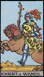 Knight of Wands Tarot Upright Meaning by The Tarot Guide, Learn How to Read Tarot Cards, Minor Arcana, General Interpretation, Love, Relationships, Money, Finance, Health, Spirituality, Keywords, Tarot Reading, Tarot Readers, Psychic, Clairvoyant, Reiki, Palm, Online, Skype, Email, In-person Tarot Readings, Dublin, Ireland, UK, USA, Canada, Australia, How Someone Sees You, Feels About You, Job Offer, Feelings¸ Outcome