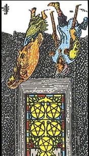 Five of Pentacles Tarot Reversed Meaning by The Tarot Guide, Learn How to Read Tarot Cards, Minor Arcana, General Interpretation, Love, Relationships, Money, Finance, Health, Spirituality, Keywords, Tarot Reading, Tarot Readers, Psychic, Clairvoyant, Reiki, Palm, Online, Skype, Email, In-person Tarot Readings, Dublin, Ireland, UK, USA, Canada, Australia, How Someone Sees You, Feels About You, Job Offer, Feelings, Outcome