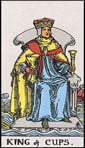 King of Cups Tarot card upright and reversed meaning by The Tarot Guide, Minor Arcana, King of Cups Tarot, King of Cups reversed, King of Cups Tarot reversed, King Cups Tarot card, King of Cups Tarot meaning, King of Cups Tarot reading, Tarot card reading