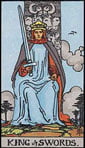 King of Swords Tarot card upright and reversed meaning by The Tarot Guide, Minor Arcana, King of Swords Tarot, Tarot card meanings, King of Swords Tarot card, King of Swords Tarot meaning, King of Swords Tarot reading, Email Tarot Reading, Tarot Skype,