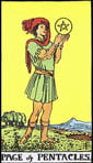 Page of Pentacles Tarot card upright and reversed meaning by The Tarot Guide, Minor Arcana, Tarot Page of Pentacles, Page of Pentacles reversed, Page of Pentacles Tarot reversed, Online Tarot, Love Tarotv Page of Pentacles Tarot, Tarot London, Tarot Dublin