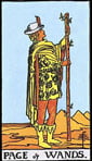 Page of Wands Tarot card upright and reversed meaning by The Tarot Guide, Minor Arcana, Page of Wands Tarot, Tarot card meanings, Page of Wands Tarot card, Page of Wands Tarot meaning, Page of Wands Tarot reading, Tarot card reading, Tarot reading