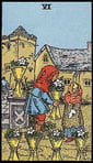 Six of Cups Tarot card upright and reversed meaning by The Tarot Guide, Minor Arcana, Six of Cups Tarot, Tarot card meanings, Six of Cups Tarot card, Six of Cups Tarot meaning, Tarot Six of Cups, Six of Cups reversed, Six of Cups Tarot reversed, Dublin