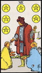 Six of Pentacles Tarot card upright and reversed meaning by The Tarot Guide, Minor Arcana, Six of Pentacles Tarot, Six of Pentacles reversed, Tarot Six of Pentacles reversed, Tarot card meanings, Six of Pentacles Tarot card, Six of Pentacles Tarot meaning,